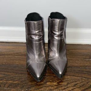 Metallic booties
